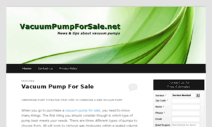 Vacuumpumpforsale.net thumbnail