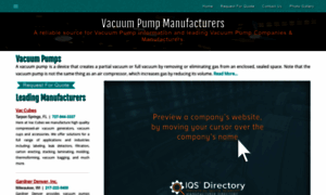 Vacuumpumpmanufacturers.com thumbnail
