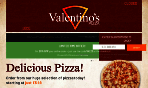 Valentinospizza.co.uk thumbnail