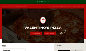 Valentinospizzalongbeach.com thumbnail