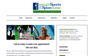 Valleysportsandspine.com thumbnail