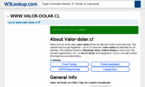 Valor-dolar.cl.w3lookup.net thumbnail