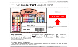 Valsparpaint.couponrocker.com thumbnail