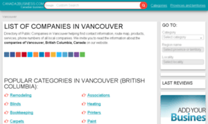 Vancouver.canada2business.com thumbnail