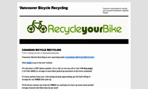 Vancouverbicyclerecycling.wordpress.com thumbnail