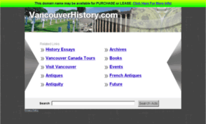 Vancouverhistory.com thumbnail