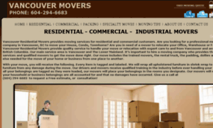 Vancouverresidentialmovers.com thumbnail