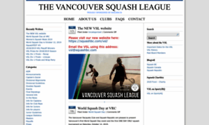 Vancouversquashleague.com thumbnail