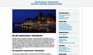 Vandrarhemstockholm.biz thumbnail