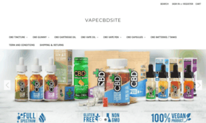 Vapecbdsite.com thumbnail