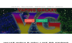 Vapinggalaxyeliquid.com thumbnail