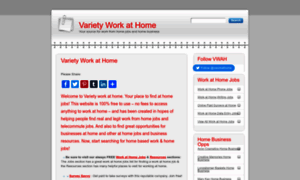 Varietyworkathome.com thumbnail