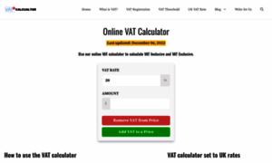 Vatonlinecalculator.co.uk thumbnail
