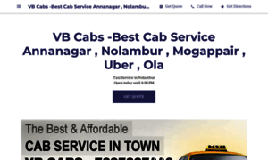 Vb-cabs-best-cab-service-annanagar-nolumbur.business.site thumbnail