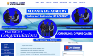 Vedantaiasacademy.co.in thumbnail