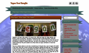 Veganfoodbenefits.com thumbnail