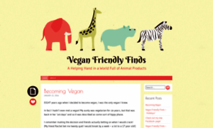 Veganfriendlyfinds.wordpress.com thumbnail