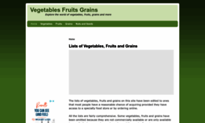 Vegetablesfruitsgrains.com thumbnail