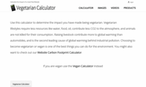 Vegetariancalculator.com thumbnail