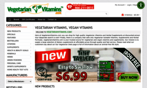 Vegetarianvitamins.com thumbnail