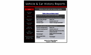 Vehiclecarhistoryreports.com thumbnail
