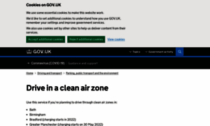 Vehiclecheck.drive-clean-air-zone.service.gov.uk thumbnail