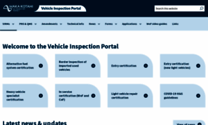 Vehicleinspection.nzta.govt.nz thumbnail