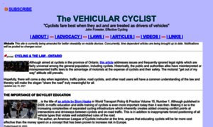 Vehicularcyclist.com thumbnail