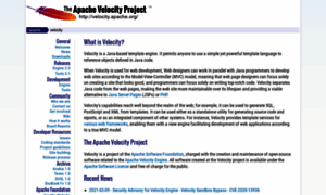 Velocity.apache.org thumbnail