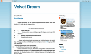 Velvet-dream.blogspot.com thumbnail