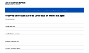 Vendezvotresiteweb.fr thumbnail
