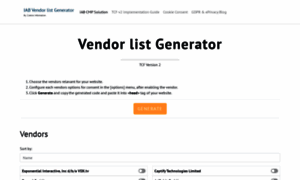 Vendorlistgenerator.eu thumbnail