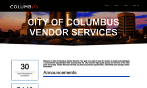Vendorservices.columbus.gov thumbnail