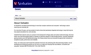 Verbatim.applicantpro.com thumbnail