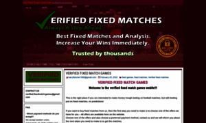 Verified.fixedmatch.games thumbnail