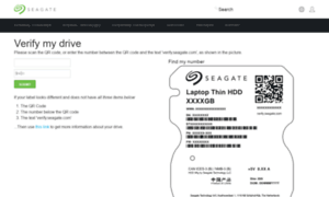 Verify.seagate.com thumbnail