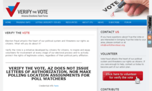 Verifythevoteaz.org thumbnail