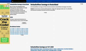 Verkaufsoffene-sonntage.com thumbnail