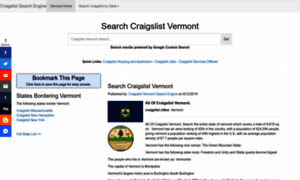 Vermont.craigs-list-search.com thumbnail