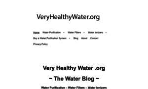 Veryhealthywater.org thumbnail