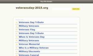 Veteransday-2015.org thumbnail