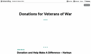 Veteransdonation.hatenablog.com thumbnail