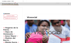 Vicepresidenciasocial.com.ve thumbnail