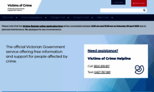 Victimsofcrime.vic.gov.au thumbnail
