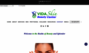 Vidaskinbeautycenter.com thumbnail