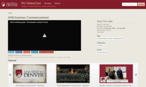 Videocast.du.edu thumbnail