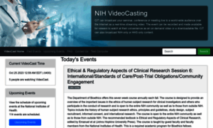 Videocast.nih.gov thumbnail