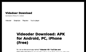 Videoderdownload.net thumbnail