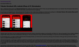 Videoderdownloadapp.com thumbnail