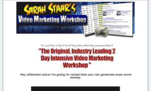 Videomarketingworkshop.sarahstaarproducts.com thumbnail